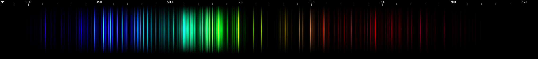 Spectral lines of Cobalt.