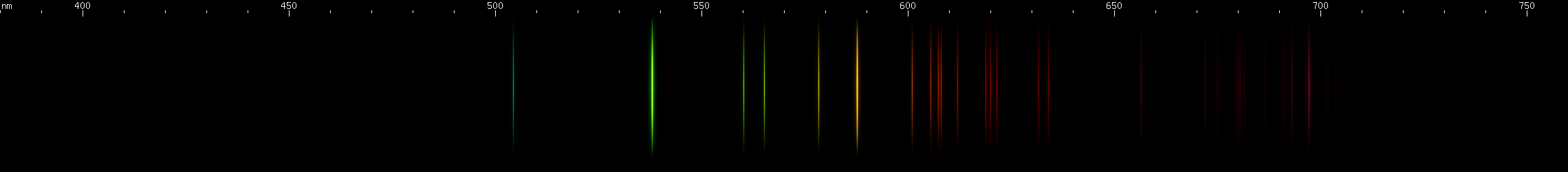 Spectral lines of Neptunium.