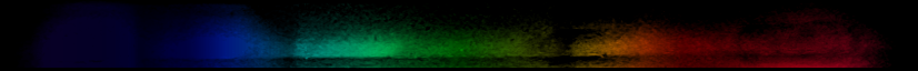 Photograph of emission spectrum of Bromine.