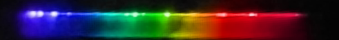 Photograph of emission spectrum of Calcium.