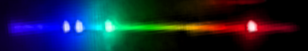 Photograph of emission spectrum of Cadmium.