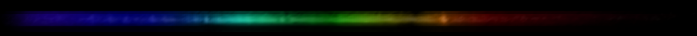 Photograph of emission spectrum of Erbium.