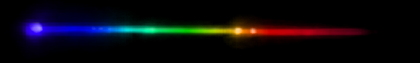 Photograph of emission spectrum of Germanium.