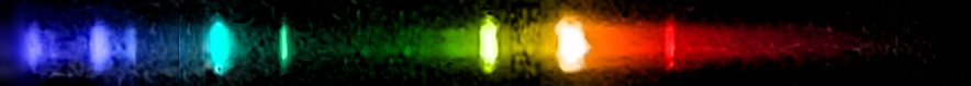 Photograph of emission spectrum of Sodium.