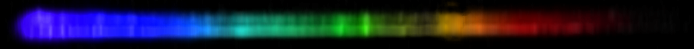 Photograph of emission spectrum of Osmium.