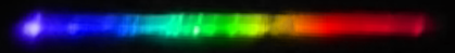 Photograph of emission spectrum of Palladium.