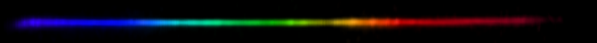 Photograph of emission spectrum of Antimony.
