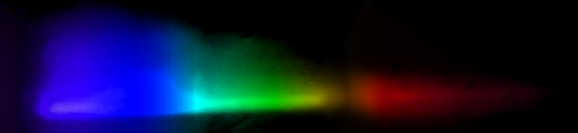 Photograph of emission spectrum of Selenium.