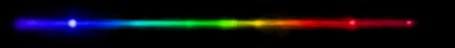 Photograph of emission spectrum of Tin.