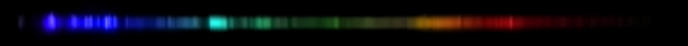 Photograph of emission spectrum of Titanium.