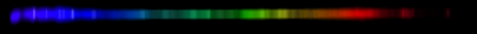 Photograph of emission spectrum of Vanadium.